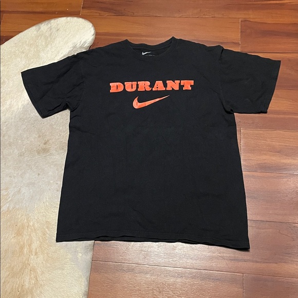 Nike Black Tee with Orange Durant Graphic Sz L - Picture 1 of 4